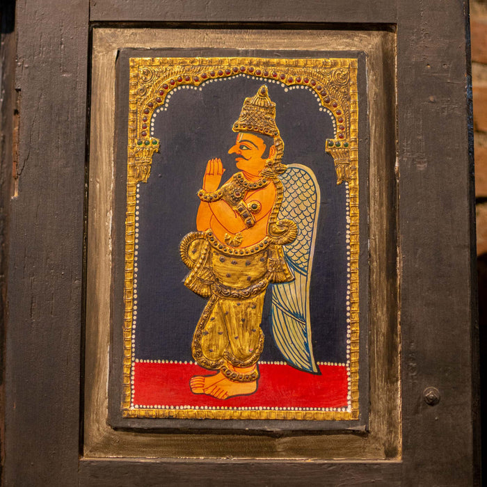 Ranganathar with Sri Devi And Bhu Devi Tanjore Painting