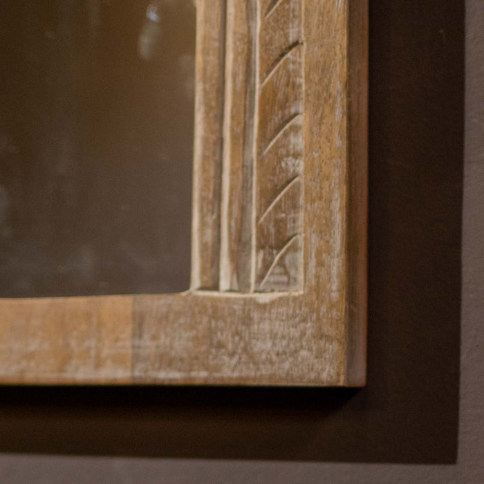 Egan White Distressed Mirror