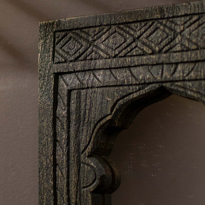 Egan Black Distressed Mirror
