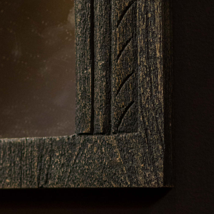 Egan Black Distressed Mirror