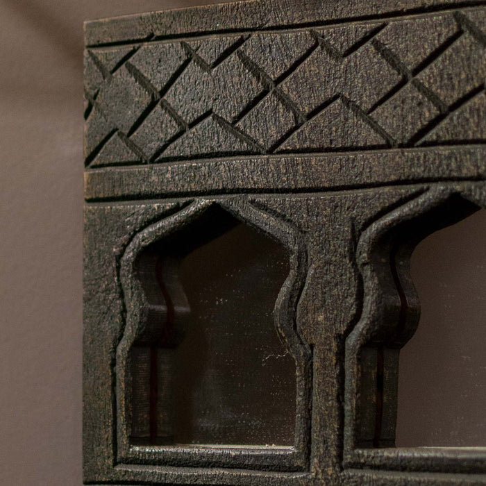 Rouhi Black Distressed Mirror