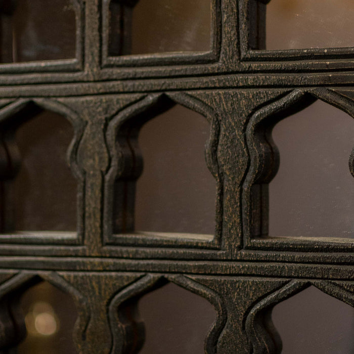 Rouhi Black Distressed Mirror