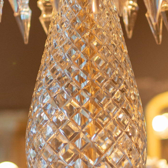 Sadira Crystal And Brass Chandelier