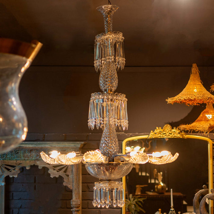 Sadira Crystal And Brass Chandelier