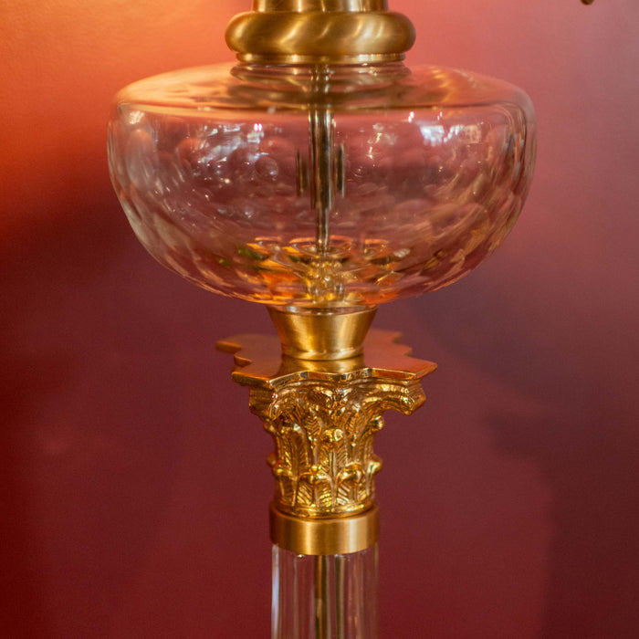 Vashti Crystal Clear And Brass Table Lamp