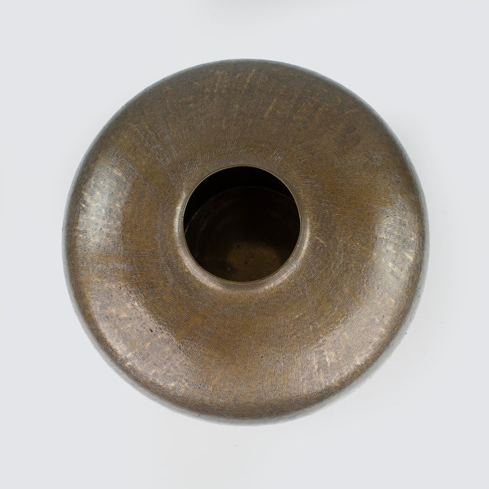 Dharani Round Vase Antique Brass