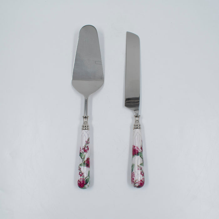 Cake Server & Knife Duo - Chilean Blanco