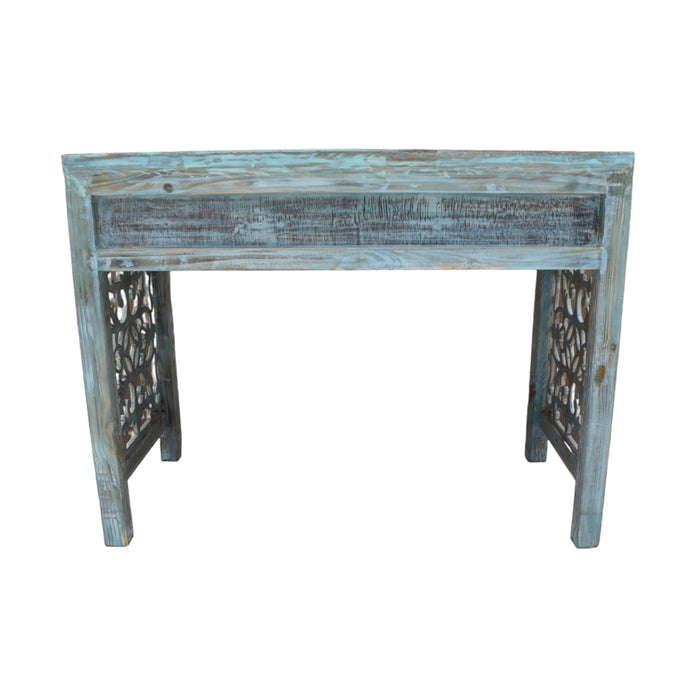 Blue Distress Console Table