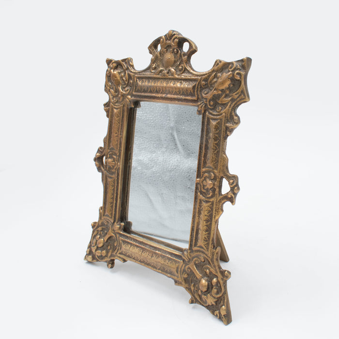 Noor Rectangular Mirror Brass Antique