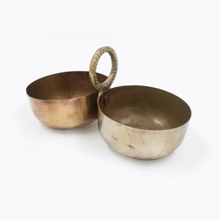 Brass Double Bowl