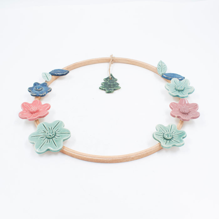 Handcrafted Ceramic Christmas Wreath