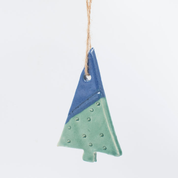 Ceramic Nordic Christmas Tree Ornament