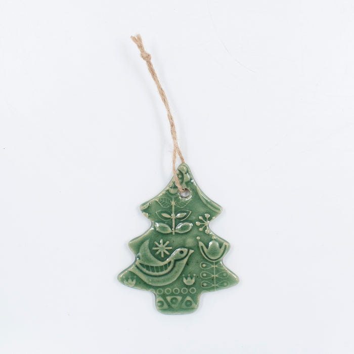 Ceramic Christmas Tree Ornament