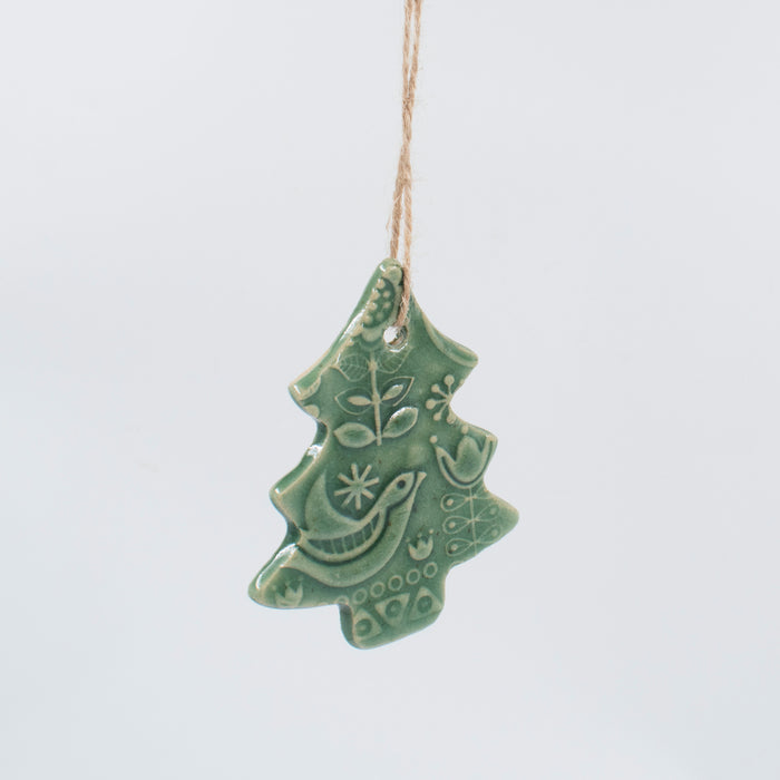 Ceramic Christmas Tree Ornament