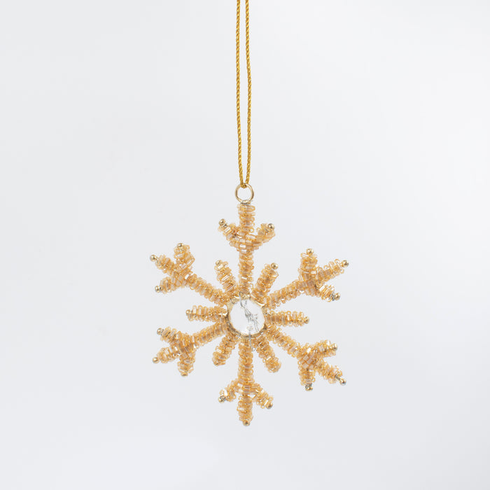 Mini Gold Snowflake Ornament