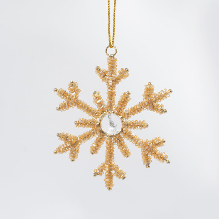 Mini Gold Snowflake Ornament