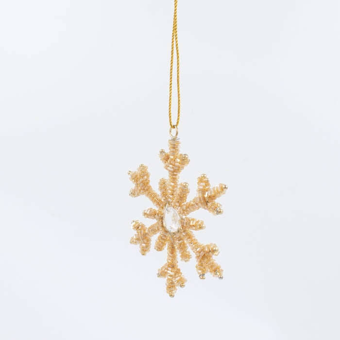 Mini Gold Snowflake Ornament