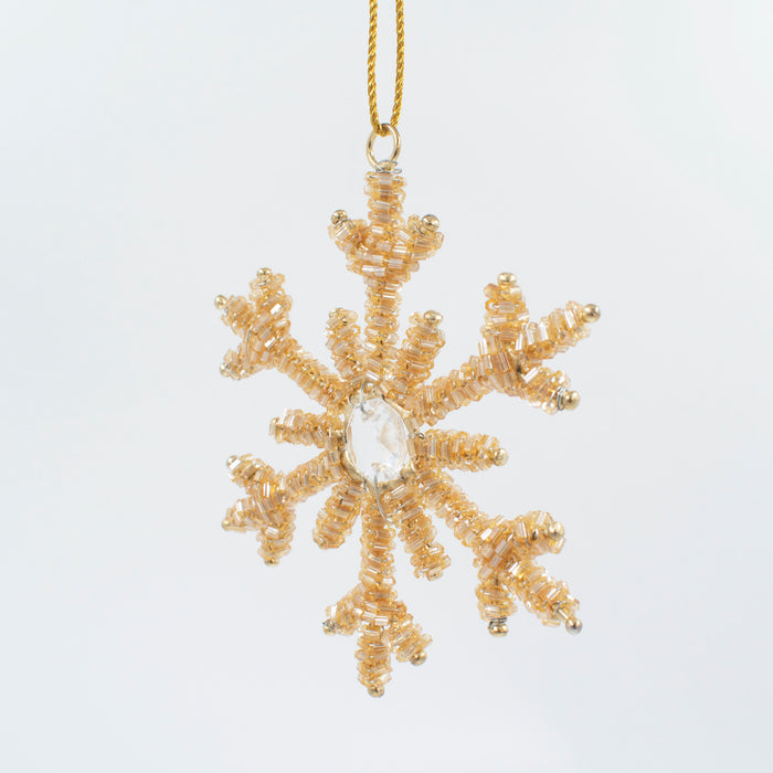 Mini Gold Snowflake Ornament