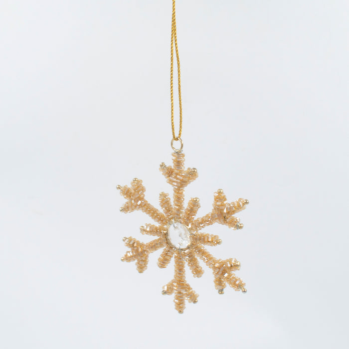 Mini Gold Snowflake Ornament