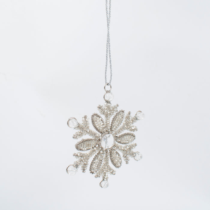 Mini Floral Snowflake Ornament