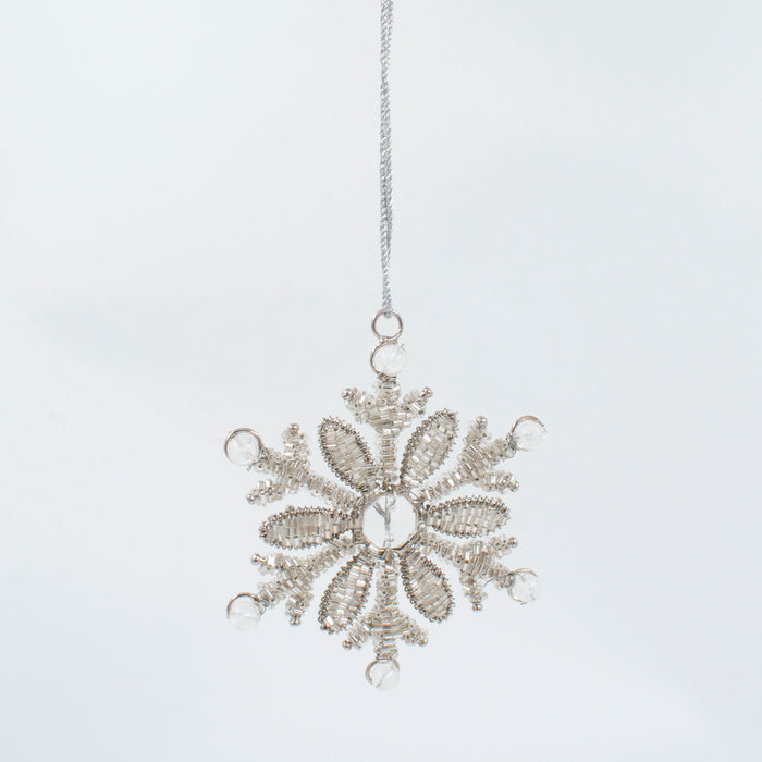 Mini Floral Snowflake Ornament