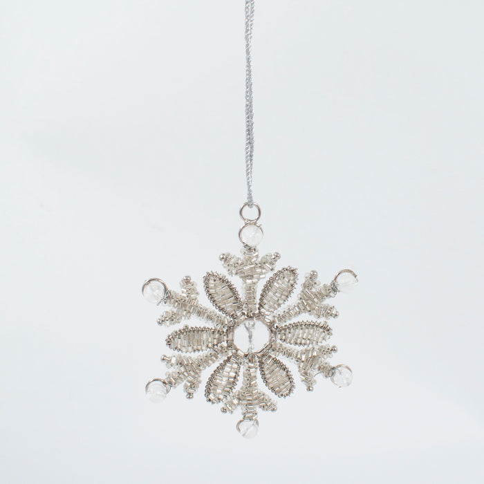 Mini Floral Snowflake Ornament