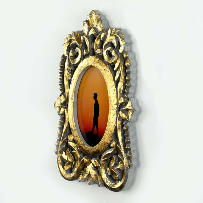 Carved Victorian Photo Frame- Grey Gold