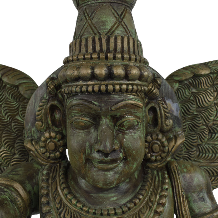 Dwarapalaka Teal Olive green