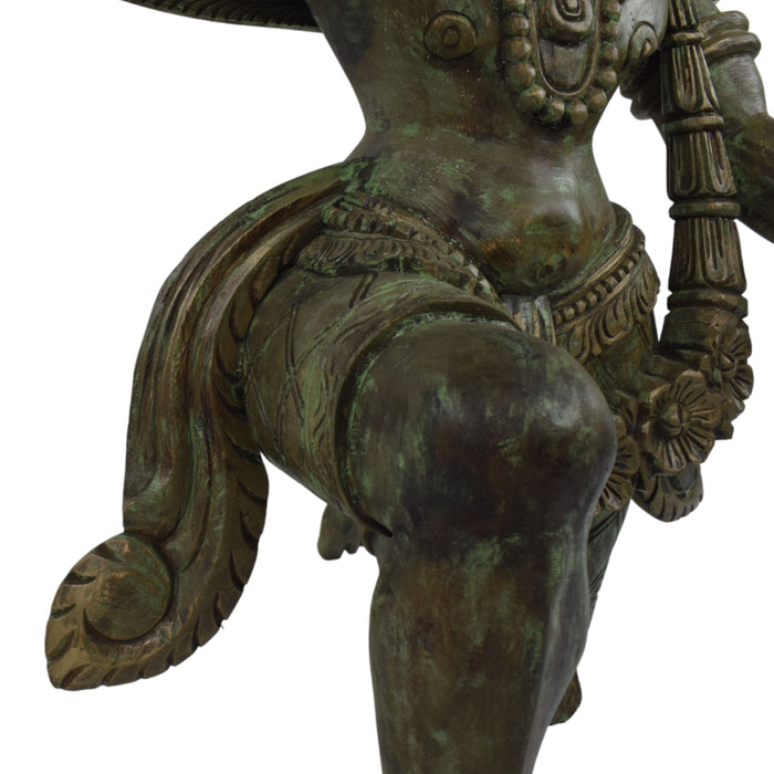 Dwarapalaka Teal Olive green