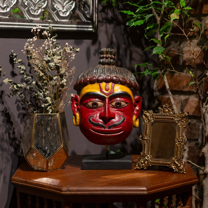 Rama Bhakta Mask with Stand