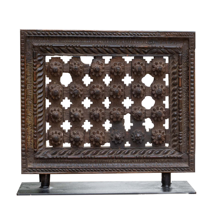 Furaha Recycle Teak And Iron Panel