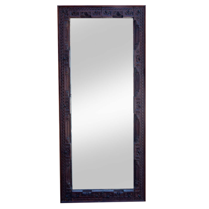 Kurush Recycle Teak Brass Mirror