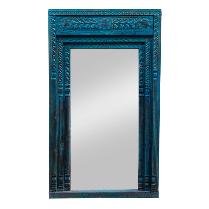 Sarolt Recycle Teak Mirror