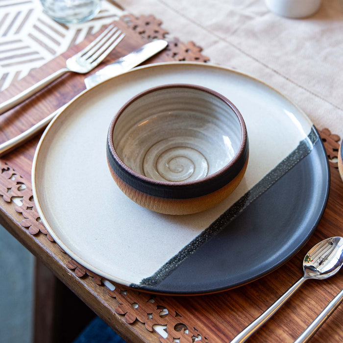 White & Black Snack Bowl