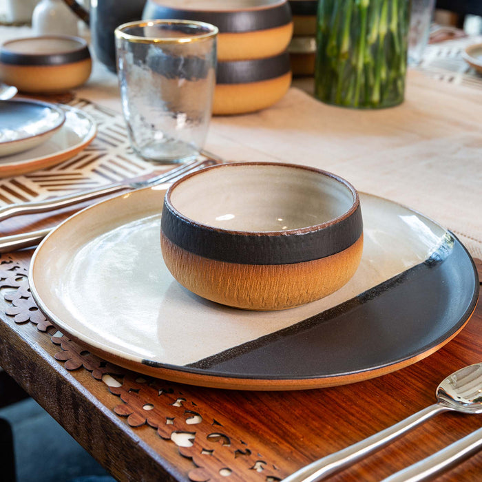 White & Black Snack Bowl