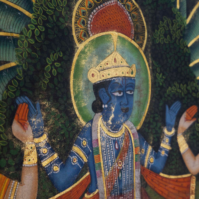 Shreenathji  raas leela Pichwai painting With Frame