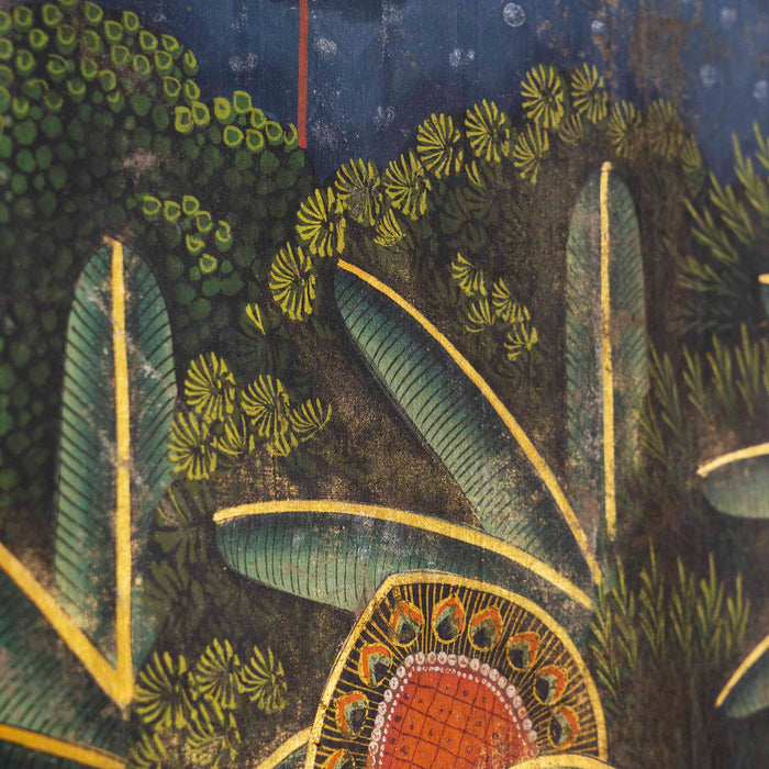 Shreenathji  raas leela Pichwai painting With Frame