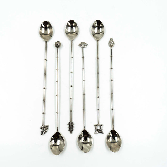 Idayat Pagoda Cocktail Silver Spoon (Set of 6)