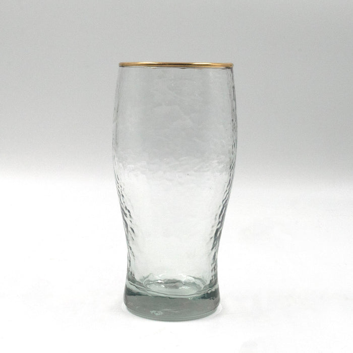 Pilsner Beer Glass Gold Rim