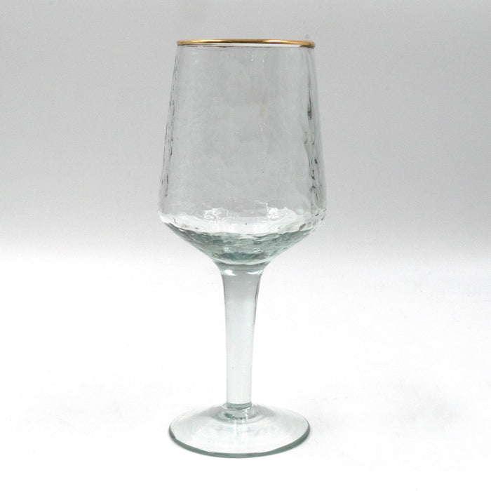 Pinot Wine Glass Gold Rim