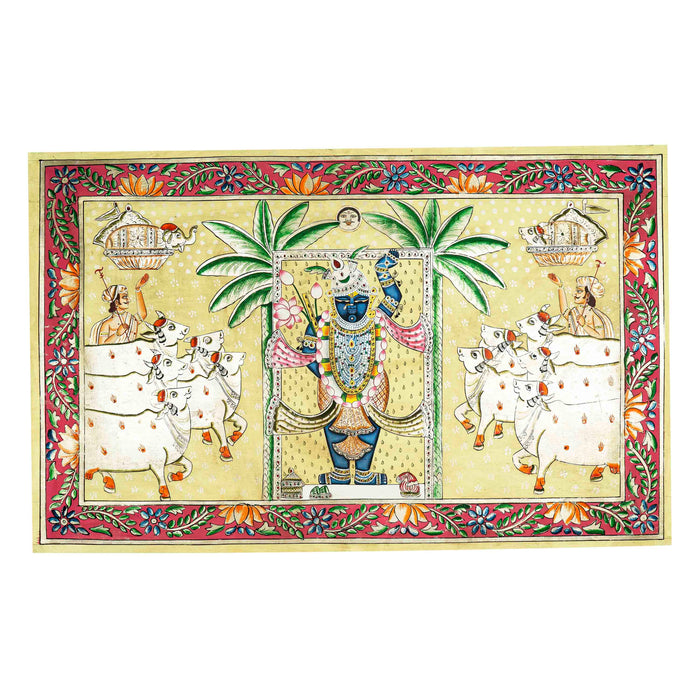 Shrinath Ji Tipara swaroop Pichwai Painting