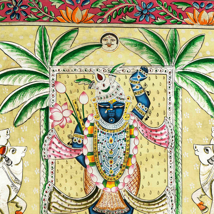 Shrinath Ji Tipara swaroop Pichwai Painting