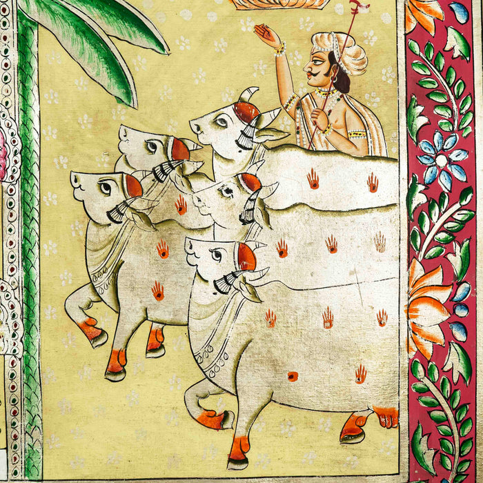 Shrinath Ji Tipara swaroop Pichwai Painting