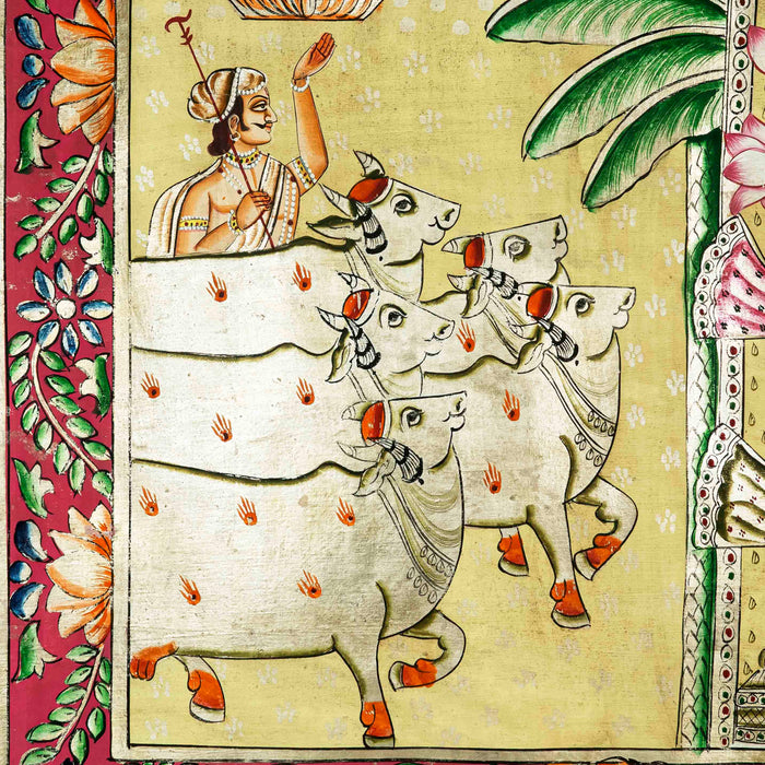 Shrinath Ji Tipara swaroop Pichwai Painting