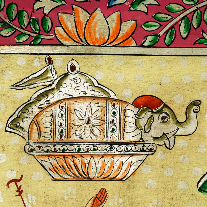 Shrinath Ji Tipara swaroop Pichwai Painting