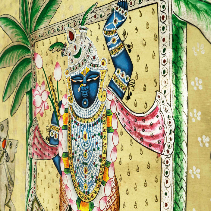 Shrinath Ji Tipara swaroop Pichwai Painting