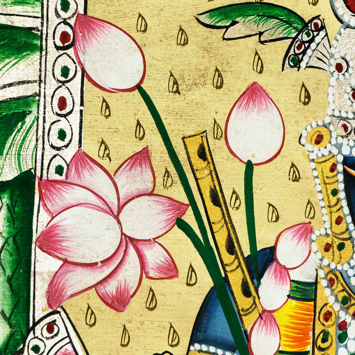 Shrinath Ji Tipara swaroop Pichwai Painting