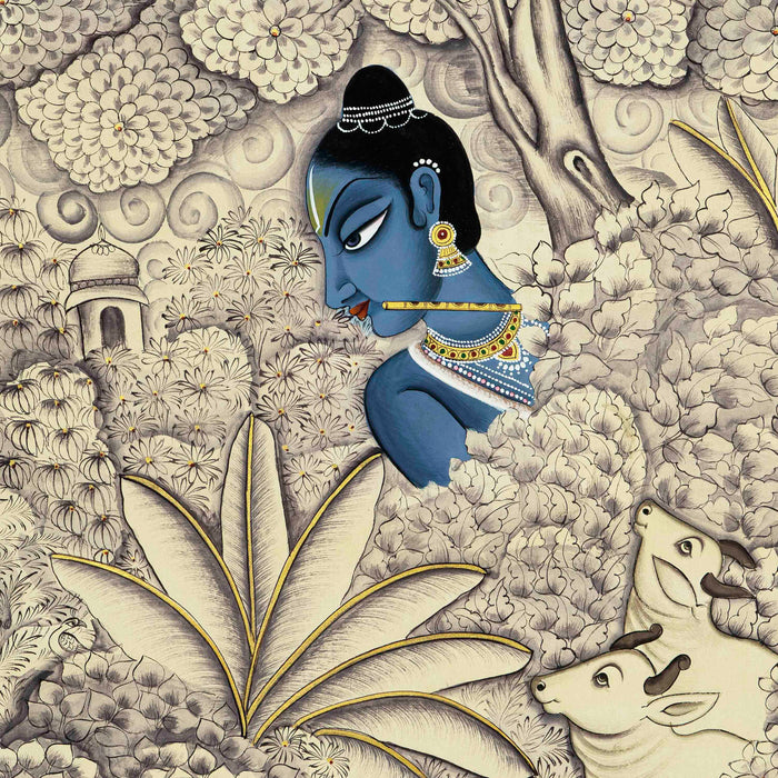 Van Vihar Krishna Pichwai Painting
