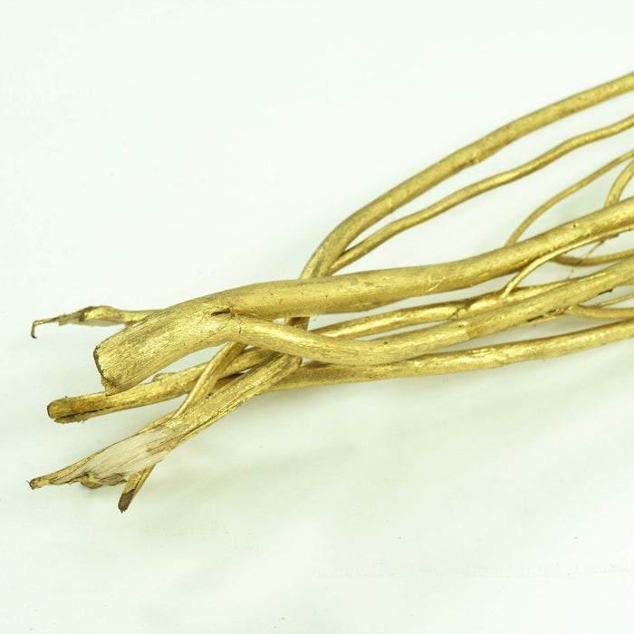 White Lady Dried Branch Bunch Gold