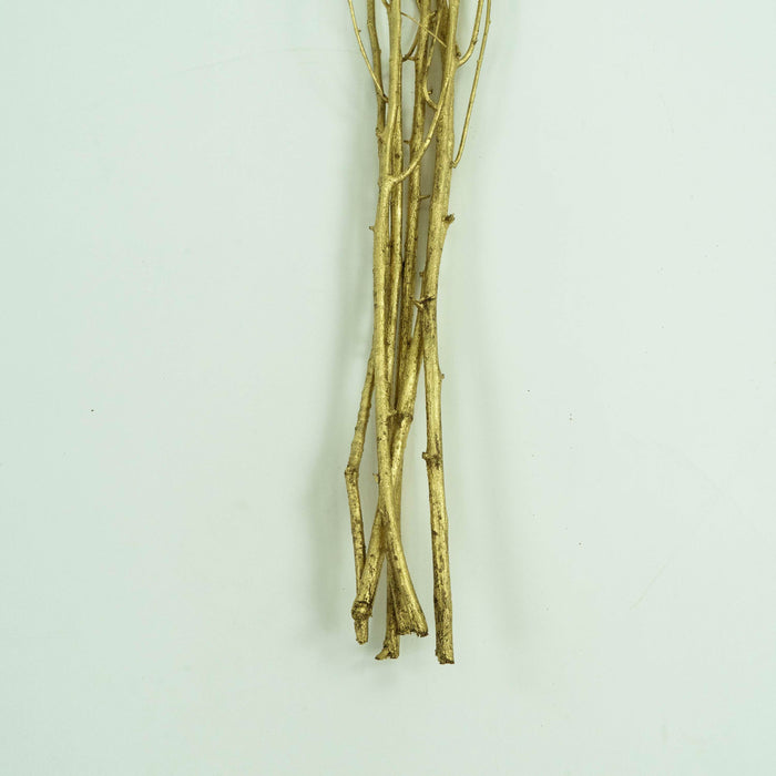 Brown Lady Dried Branch Bunch Gold